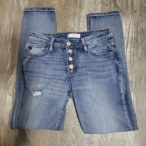 Kancan button fly distressed jeans size 26